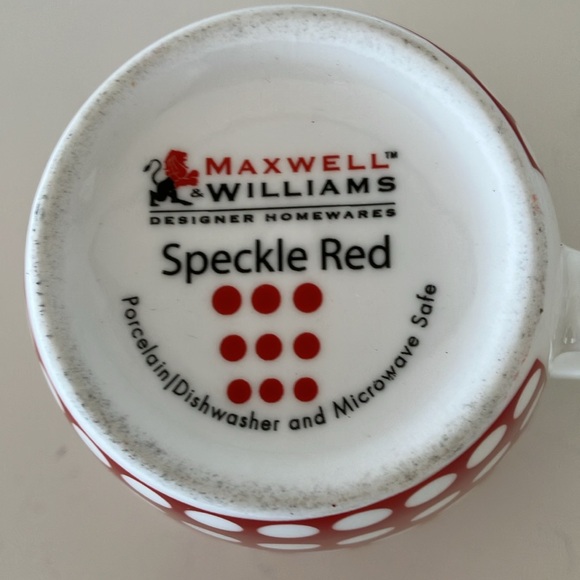 Maxwell & Williams “Speckle Red” Porcelain Mugs, Set Of 3, 10 Ounces - Picture 4 of 11